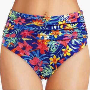 Tempt Me Women's High Waisted Tummy Control Swim Bottom size medium